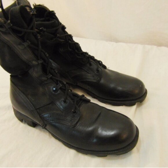 ALTAMA HOT WEATHER sz6R  BLACK JUNGLE SOLES LEATHER & CANVAS BOOTS NM 00141 main image 8
